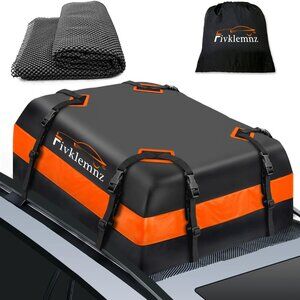 New Car Roof Bag Cargo Carrier, 15 Cubic Feet Waterproof Rooftop Cargo Car